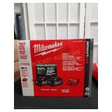 Milwaukee (2) M18 6Ah Batteries & Charger