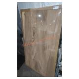 Butcher block wood top apx 49 x 30 x2 in