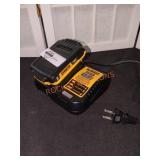 DeWalt Li Ion 20V 2Ah Battery and Charger