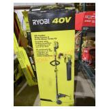 Ryobi 40v cordless string trimmer + Jet Fan combo