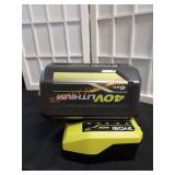 RYOBI 40V 6Ah Lithium Battery and Charger