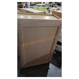 Unfinished wall mount cabinet apx 24 x 13 x 36 in