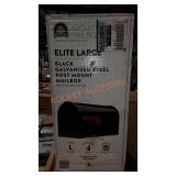 Architectural mailbox galvanized steel post mount