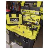 Ryobi One+ Tools and Rolling Tool Box Lot