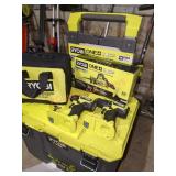 Ryobi One+ Tools and Rolling Tool Box Lot
