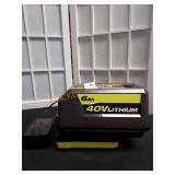 RYOBI 40v 6Ah Lithium Battery and Charger