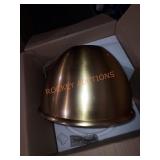 Huey 1-Light Satin Brass Hanging Pendant