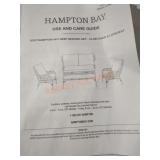 Hampton Bay 4piece deep seating patio set