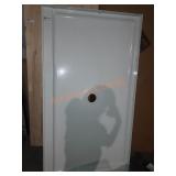 34" x 60" White Shower Base w/ Center Drain