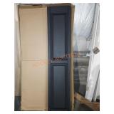 14.5" x 66.5" Black Plastic Shutters