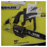 Ryobi 10in 18v chainsaw kit