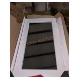 Home Decorators 18"W white framed wall mirror