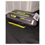 Ryobi 40V Li Ion 2Ah Battery and Charger