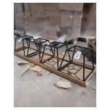 Crown Bolt Metal Lantern Shades Skid Lot