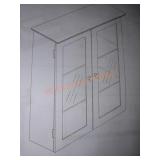 Teamson Home Elegant White Wall Cabinet