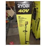 Ryobi 40v 15" cordless string trimmer kit