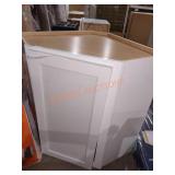 18"W 30"H White Shaker Wall Corner Cabinet