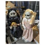 Set of 2 Animated Haunted Dolls
