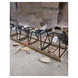 Crown Bolt Metal Lantern Shades Skid Lot