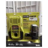 RYOBI 18v 4Ah Lithium Battery and Charger