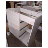 30.25"W x 34.25"H x 18.75"D White storage cabinet