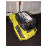 Ryobi One 18V Li Ion 4Ah Battery and Rapid Charger