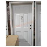 JeldWen 36" x 80" 6-panel door brickmould + steel