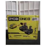 RYOBI (2) 18v 4Ah Batteries ONLY