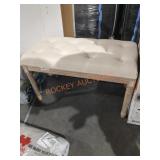 White Cushion Bench