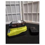 RYOBI 18v 1.5Ah Lithium Battery and Charger