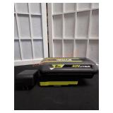 RYOBI 40v 2Ah Lithium Battery and Charger