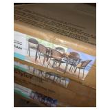 Stylewell 60"x38" glass dining table w/ umbrella