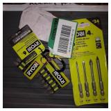 Lot of ryobi drill bits