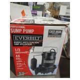 Everbilt Professional Sump Pump 1/3hp 44gpm