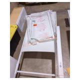 60" White lawn chair