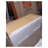 Wall-mounted White wooden cabinet