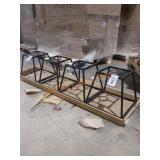 Crown Bolt Metal Lantern Shades Skid Lot