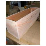 Emark redwood planter box 24"W x 7.5"D
