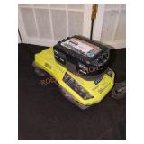 Ryobi One 18V Li Ion 4Ah Battery and Rapid Charger