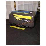 Ryobi 40V 6Ah Lithium Battery and Charger