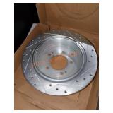 12" DIA drilled + slotted brake rotar