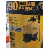 DeWalt 20v 90psi .6gpm 4gal Backpack Sprayer