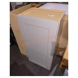 18" x 13" x 36" Grey Wall Cabinet