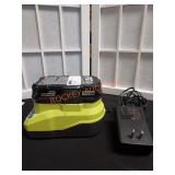 RYOBI 18v 1.3Ah Lithium Battery and Charger