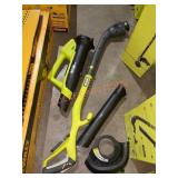 Ryobi 18v 10" String Trimmer & 200cfm Blower