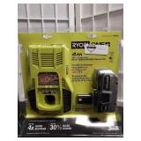 RYOBI 18v 4Ah Lithium Battery and Charger