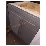 24" x 24.5" x 35" Grey Base Cabinet