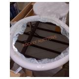 Crodex 24"W Round Hanging Wall Mirror