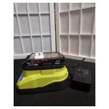 RYOBI 18v 1.5Ah Lithium Battery and Charger