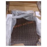 46" x 32" x 8" wicker metal fireplace table